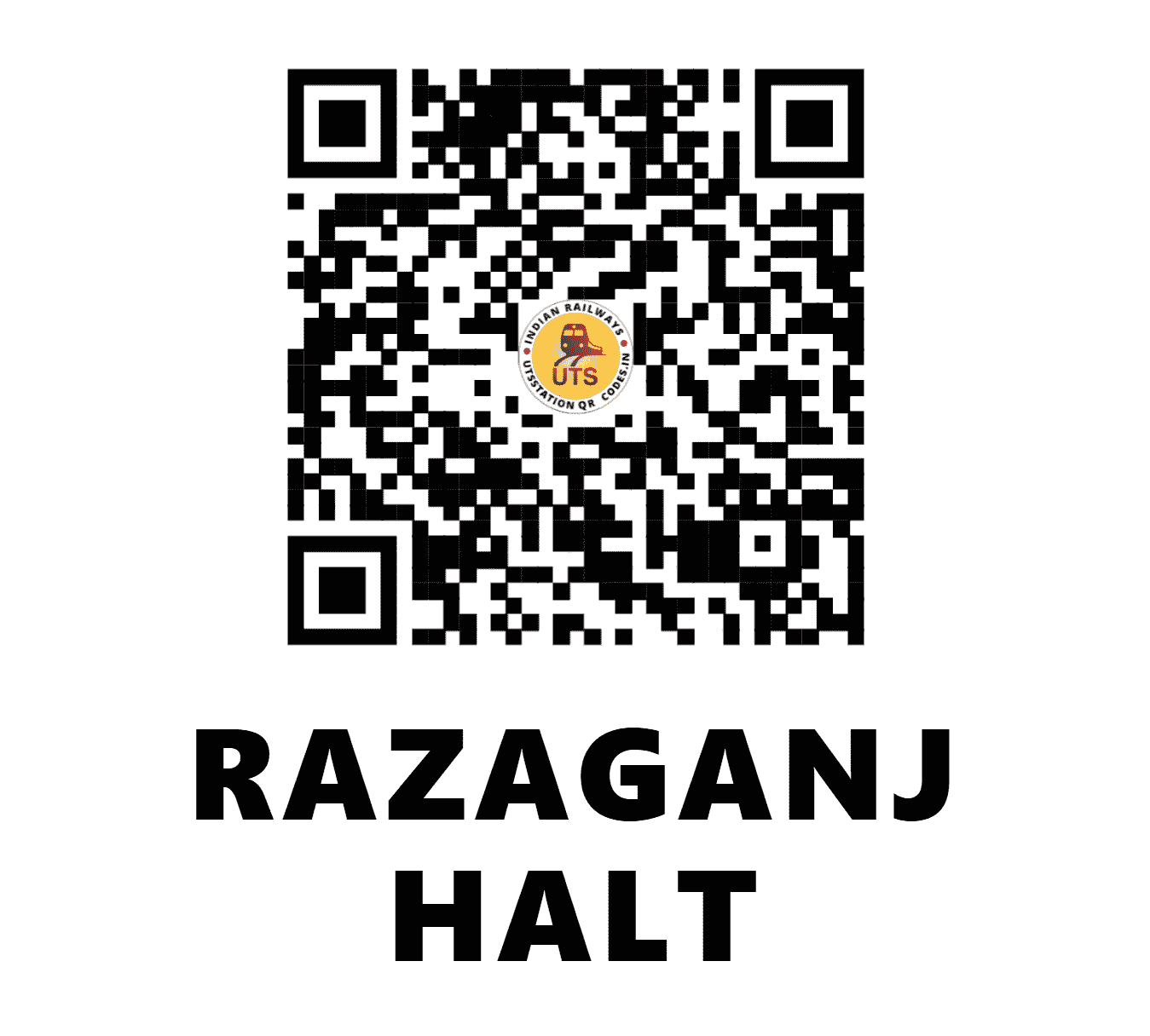 UTS QR Code for RAZAGANJ HALT - RZJ (NE - UTTAR PRADESH)